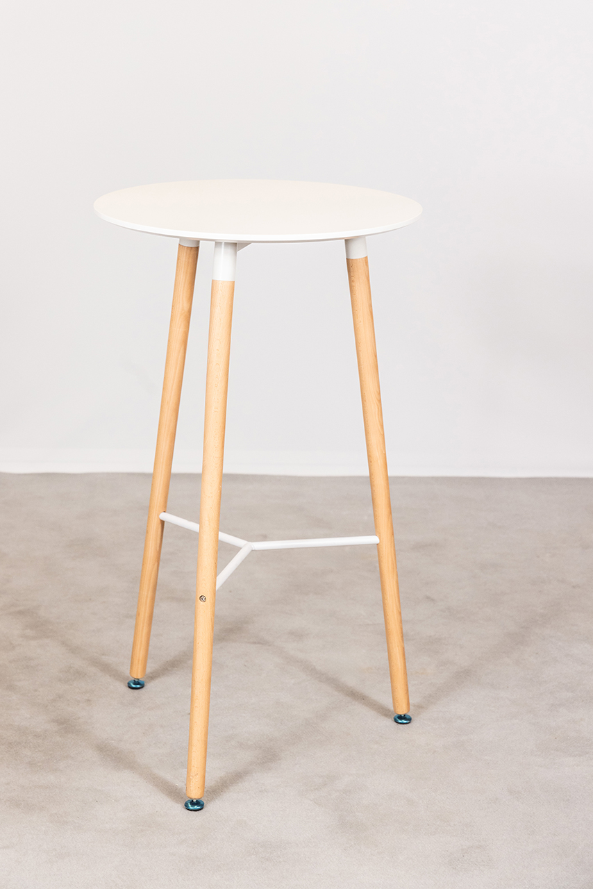 Bar table white top 105 cm